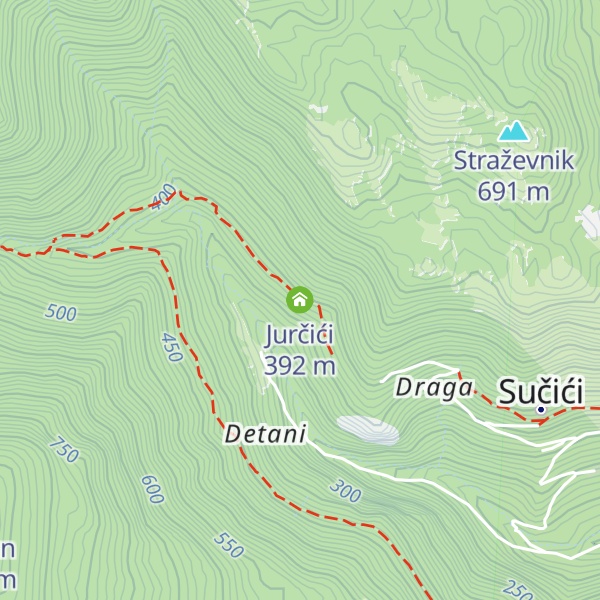 Map of Jurčići