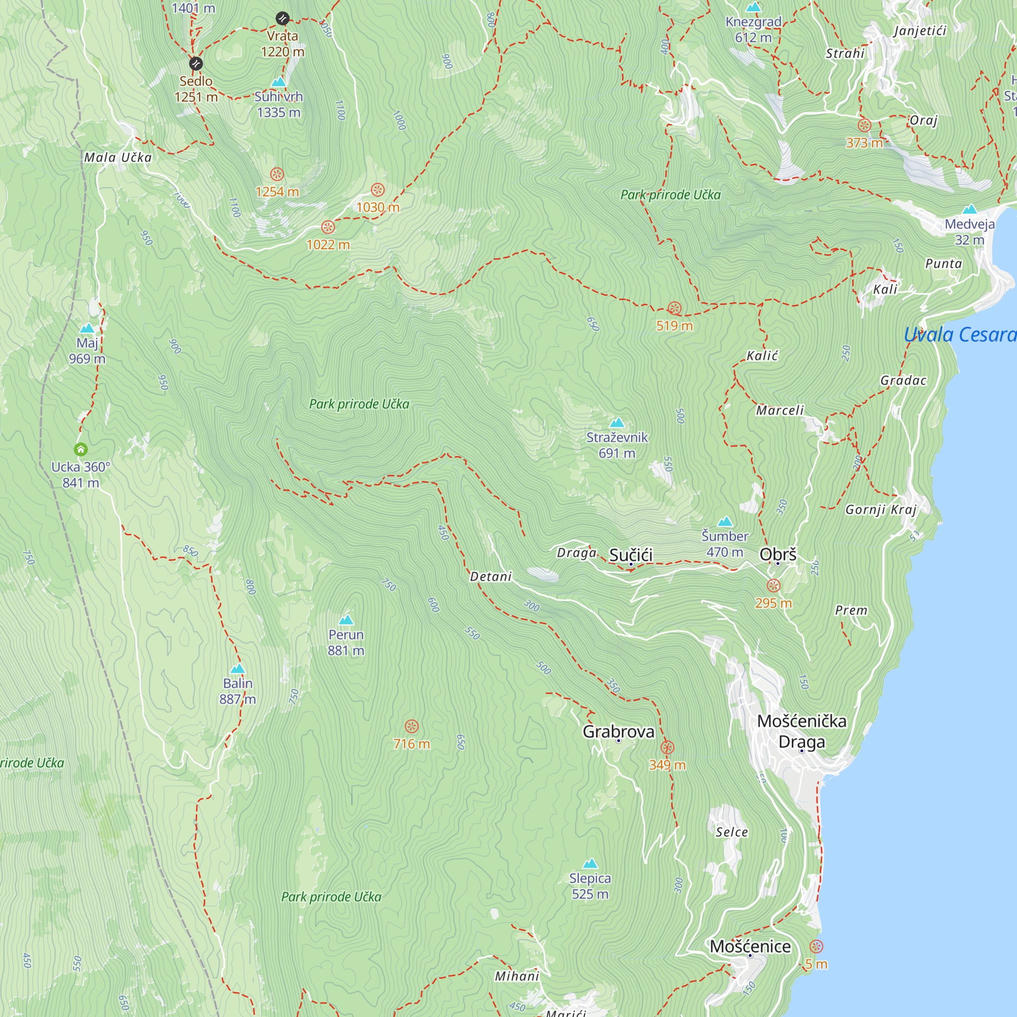 Jurčići map