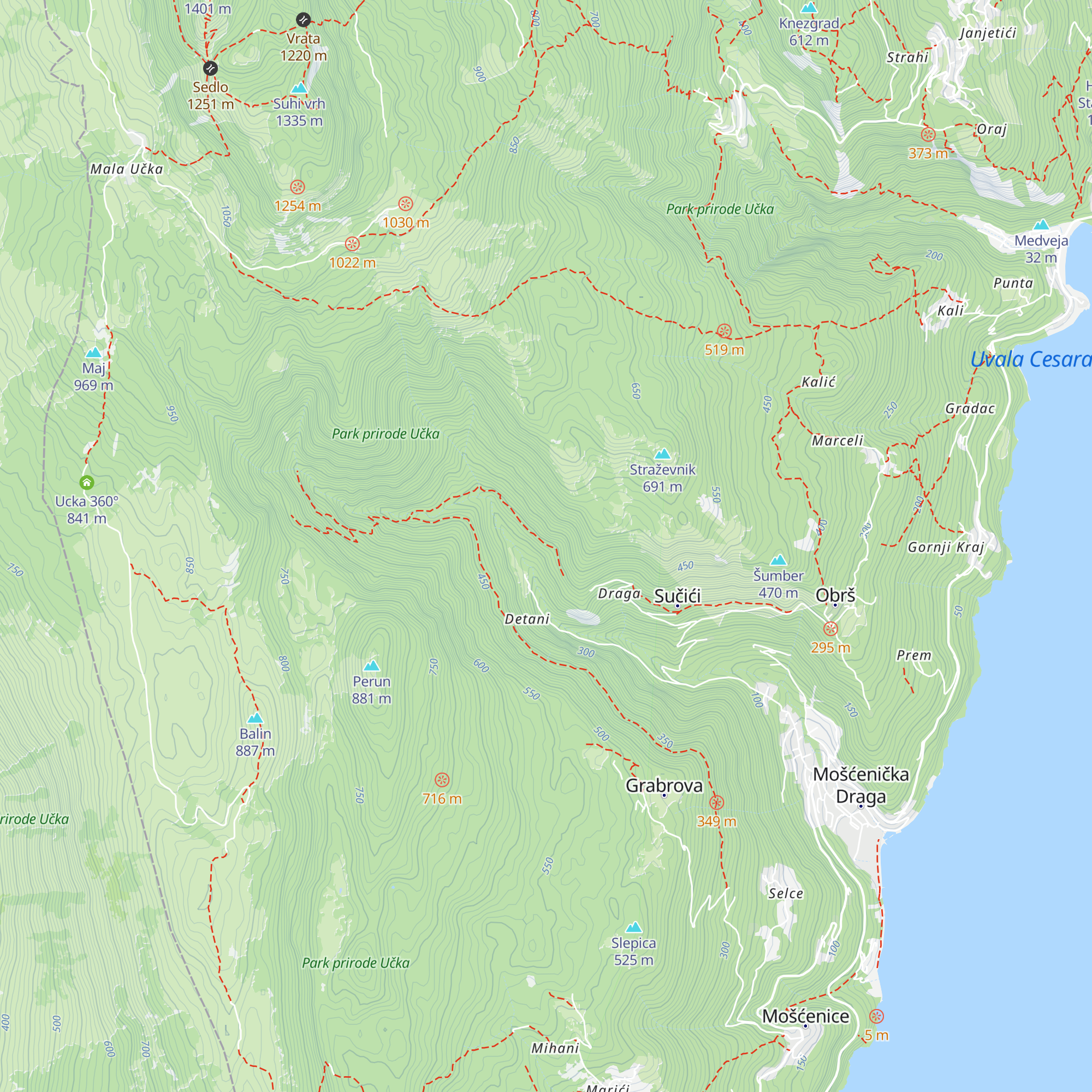 Jurčići map