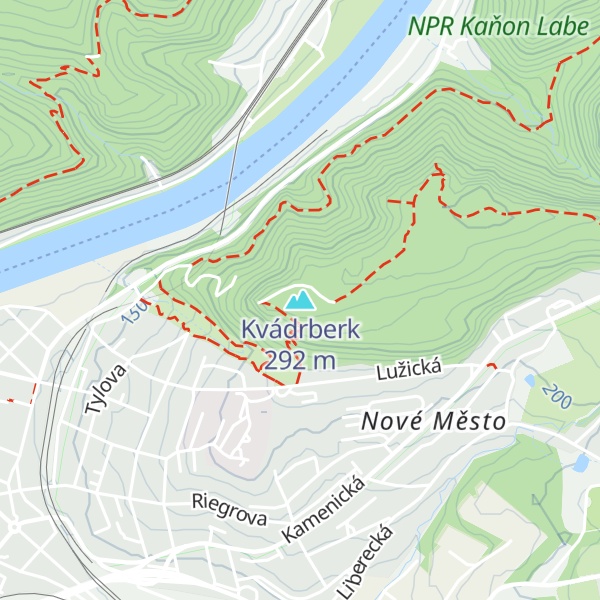 Map of Kvádrberk