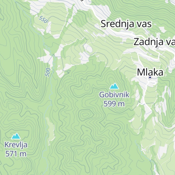 Map of Žalostna gora