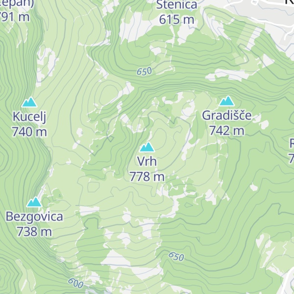 Map of Vrh