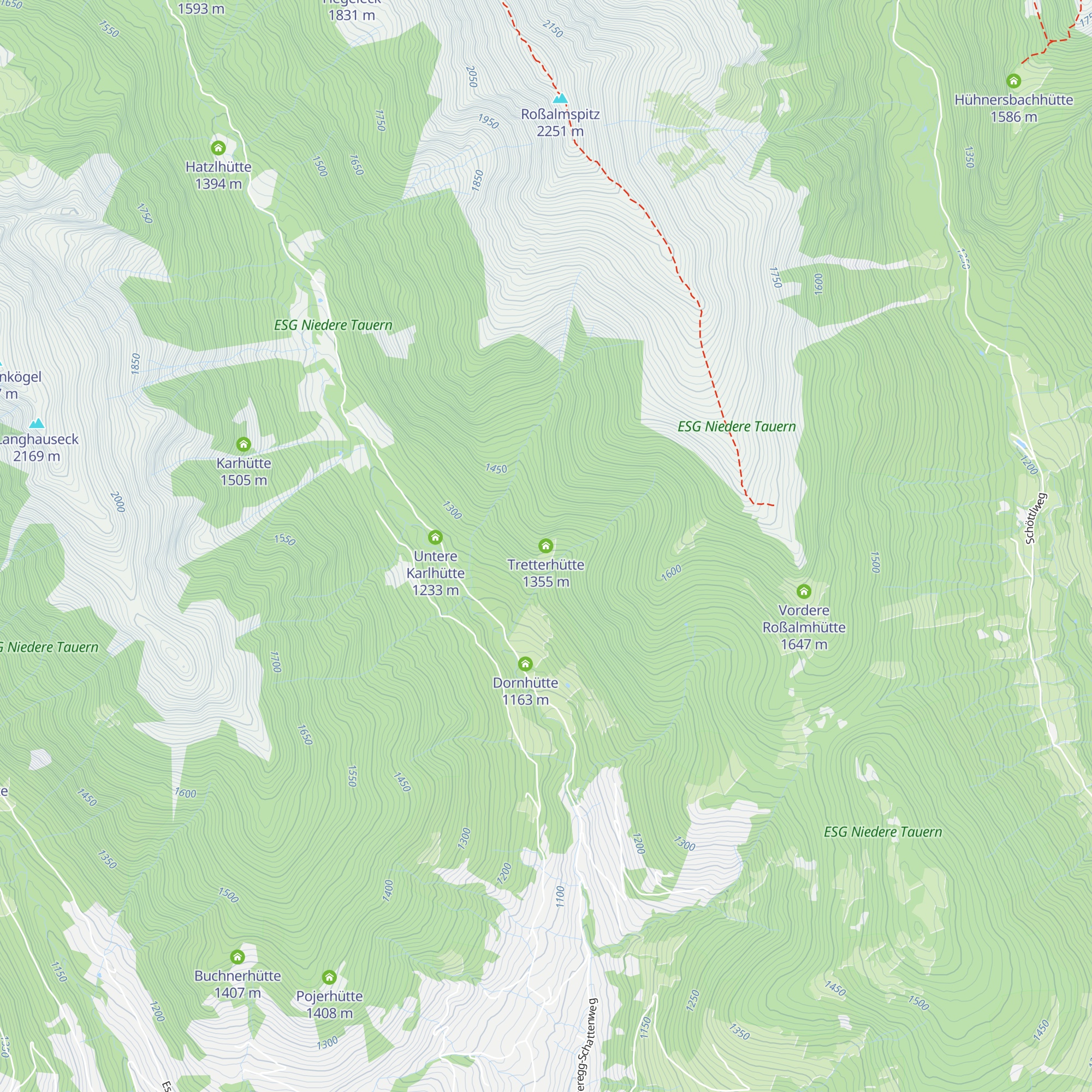 Tretterhütte map