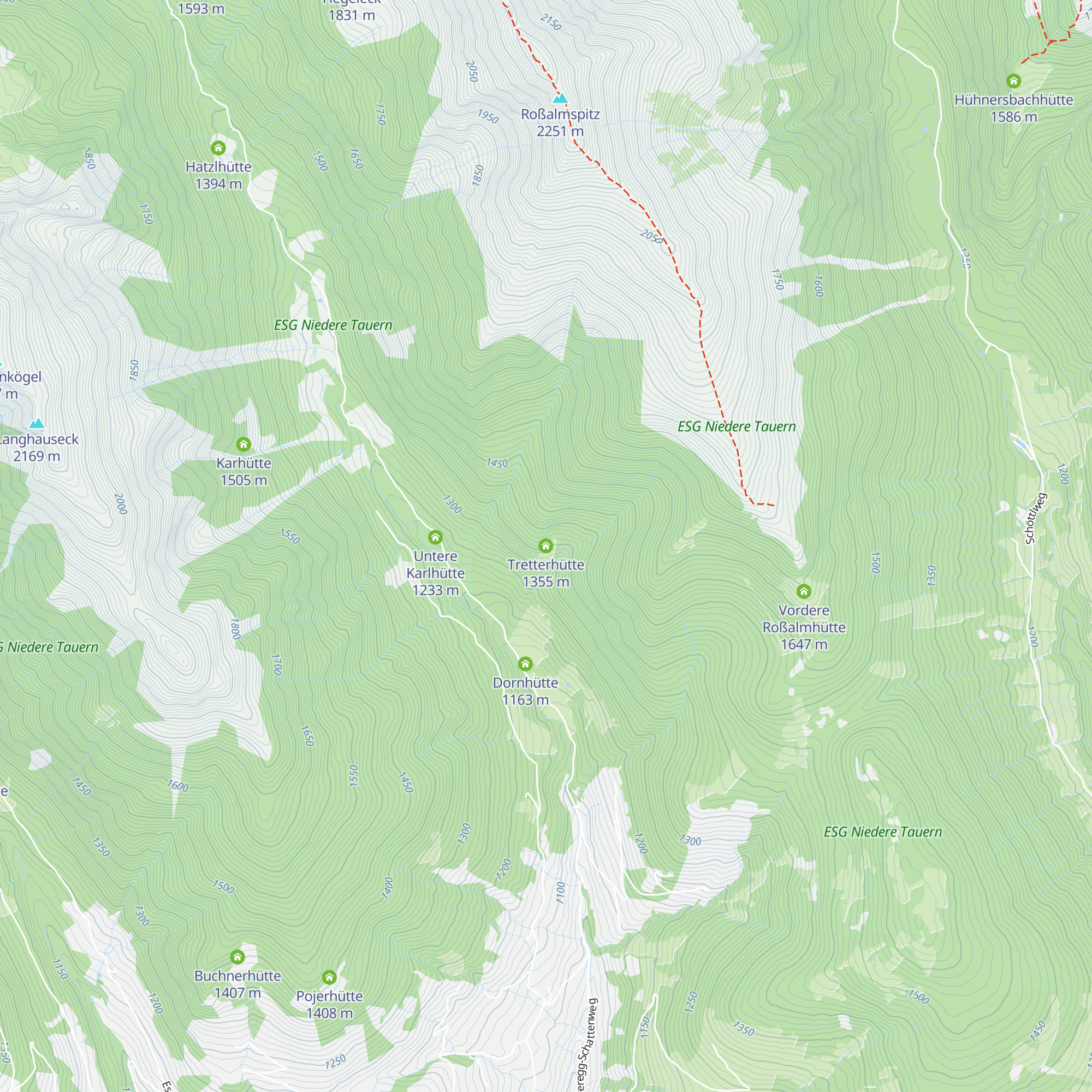 Tretterhütte map