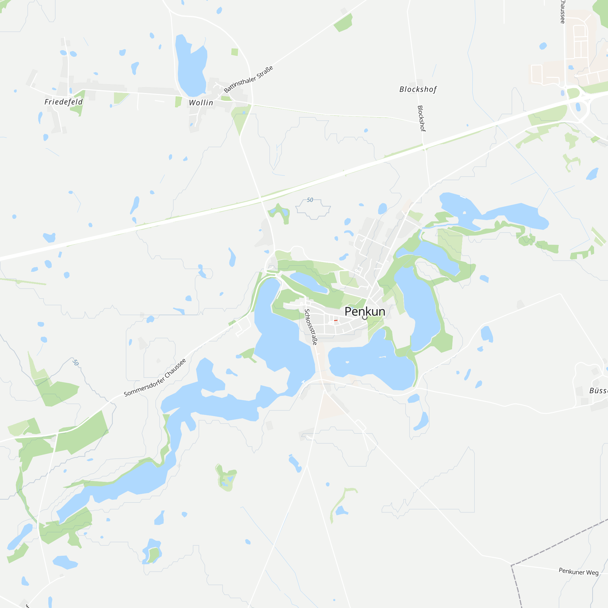 Tourismusinformation Penkun map