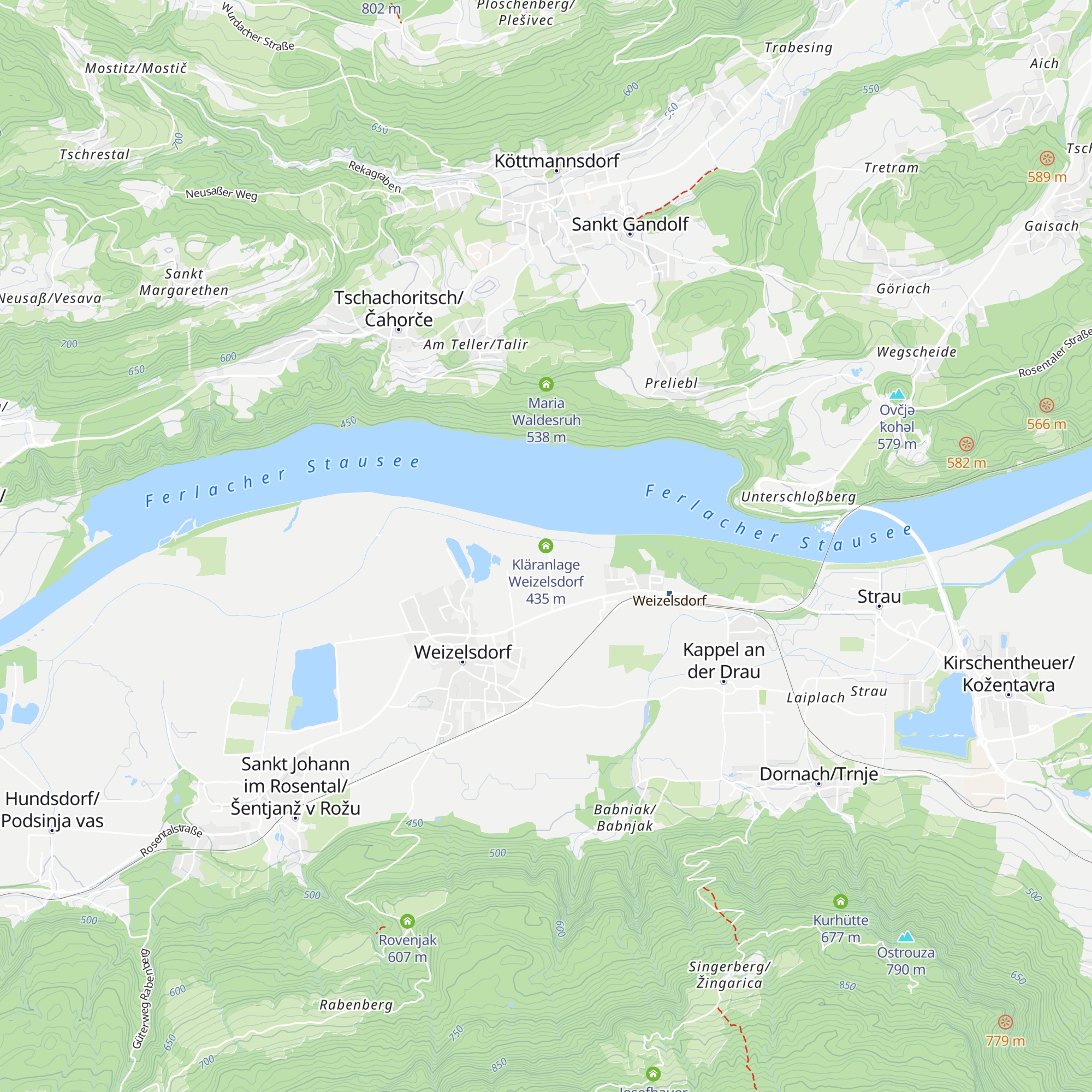 Kläranlage Weizelsdorf map