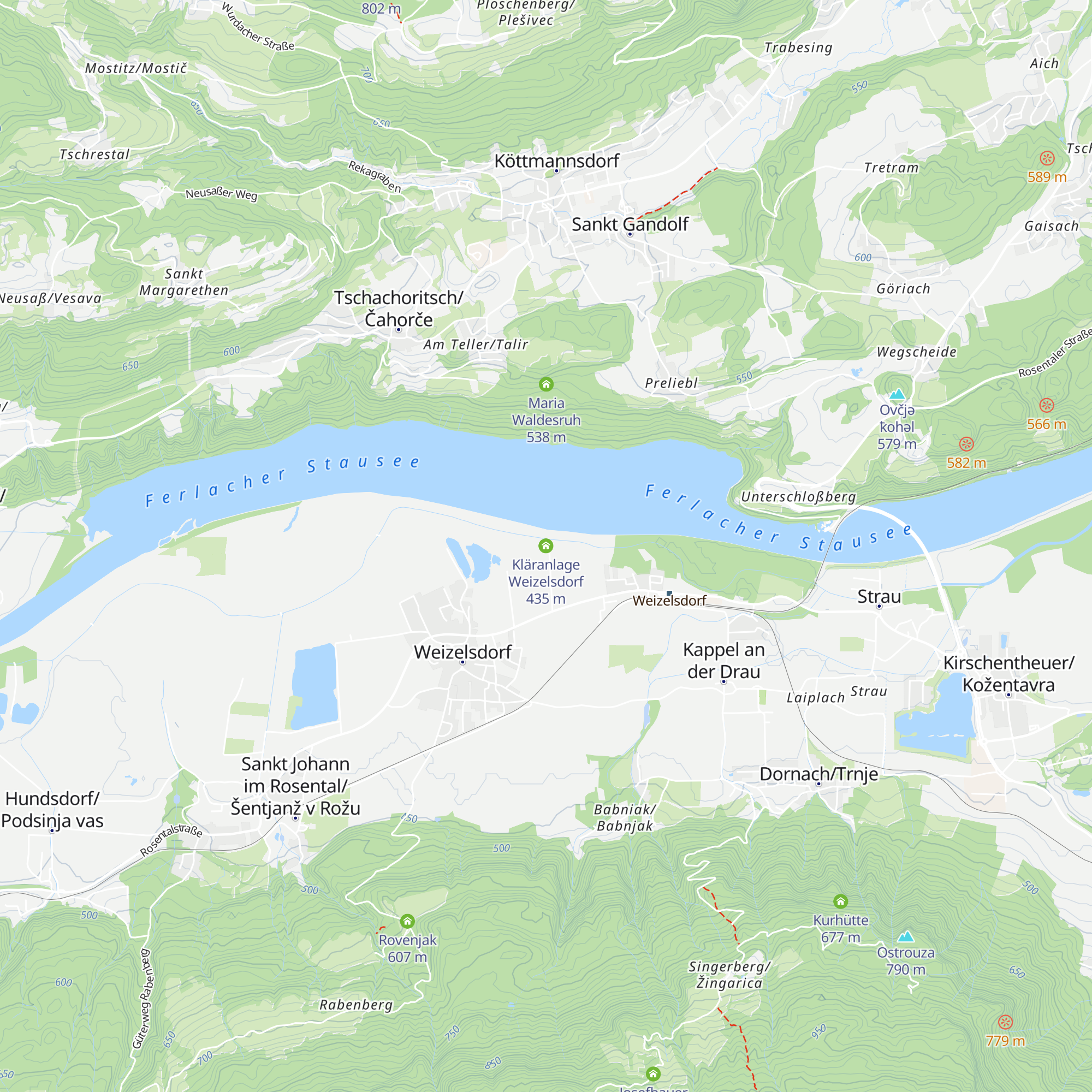 Kläranlage Weizelsdorf map
