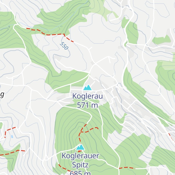 Map of Koglerau