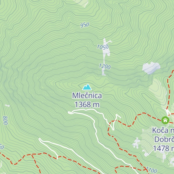 Map of Mlečnica