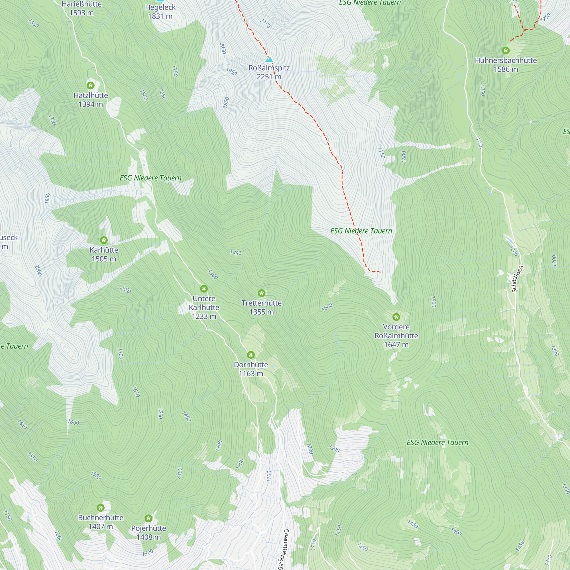 Glanzerhütte map