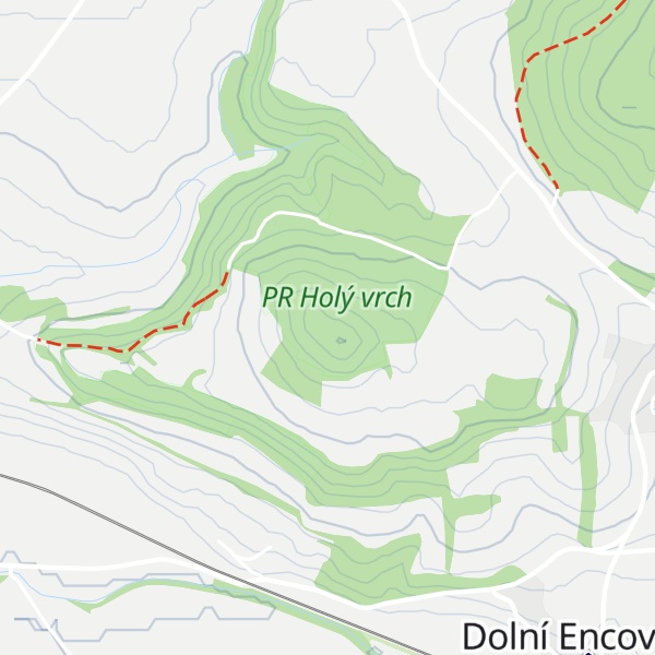 Map of Holý vrch
