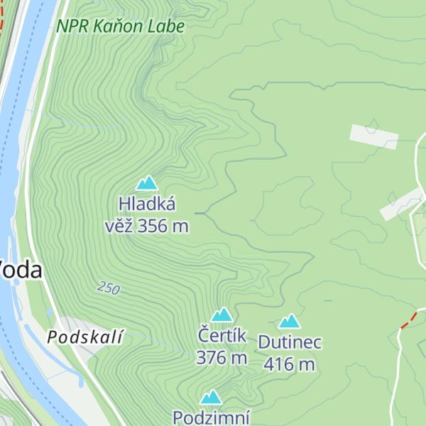 Map of Polední věž