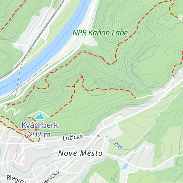 Map of Terč u Labské stráže