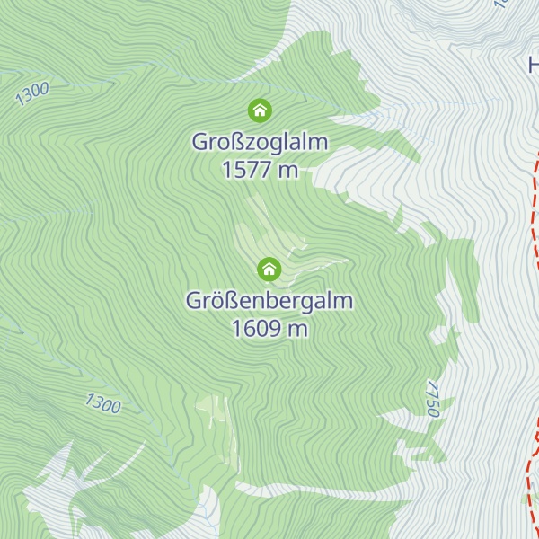 Map of Größenbergalm