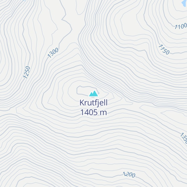 Map of Krutfjell