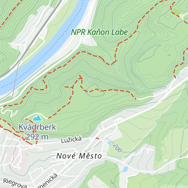 Map of Leopoldův kámen