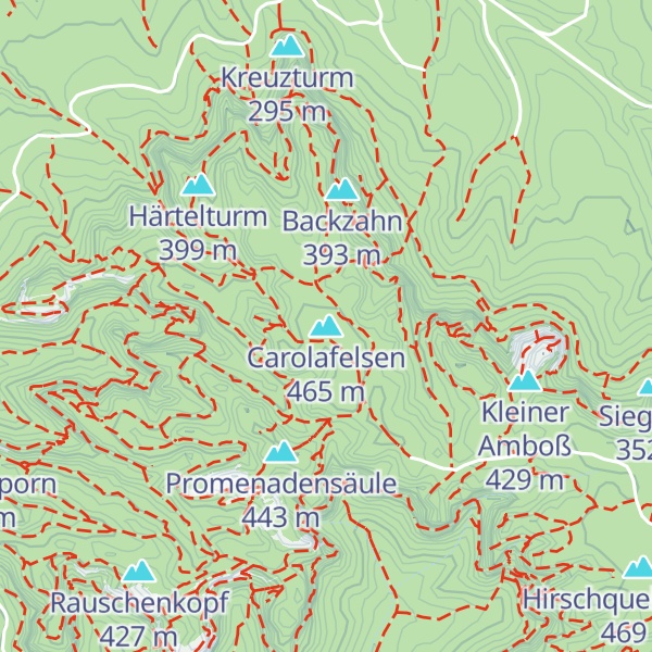 Map of Carolafelsen