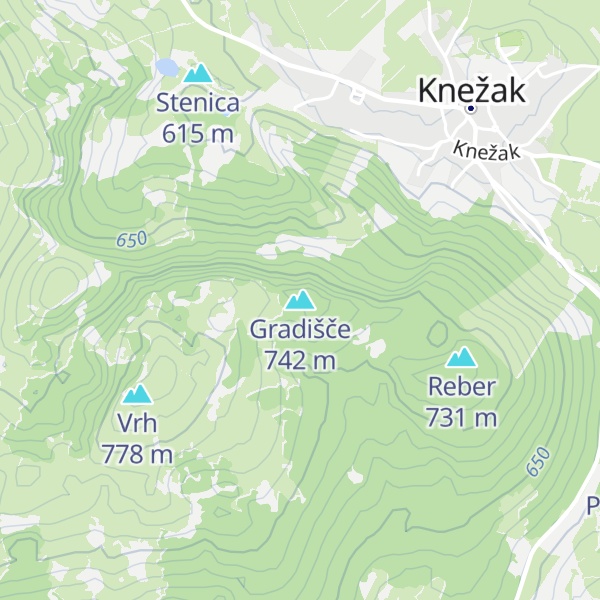 Map of Gradišče