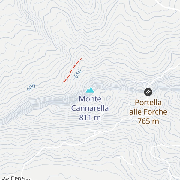 Map of Monte Cannarella
