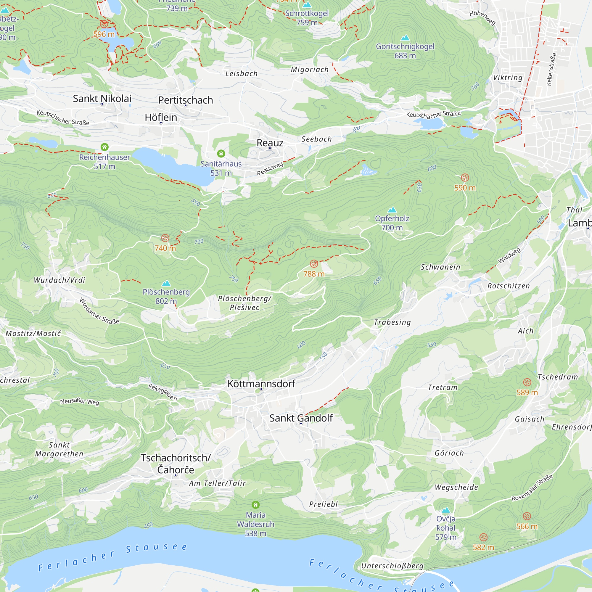 Plöschenberg map