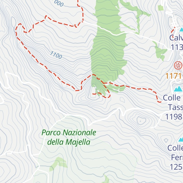 Map of Colle della Guardia