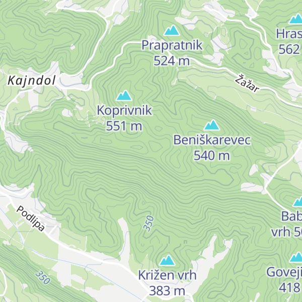 Map of Polharska Koča