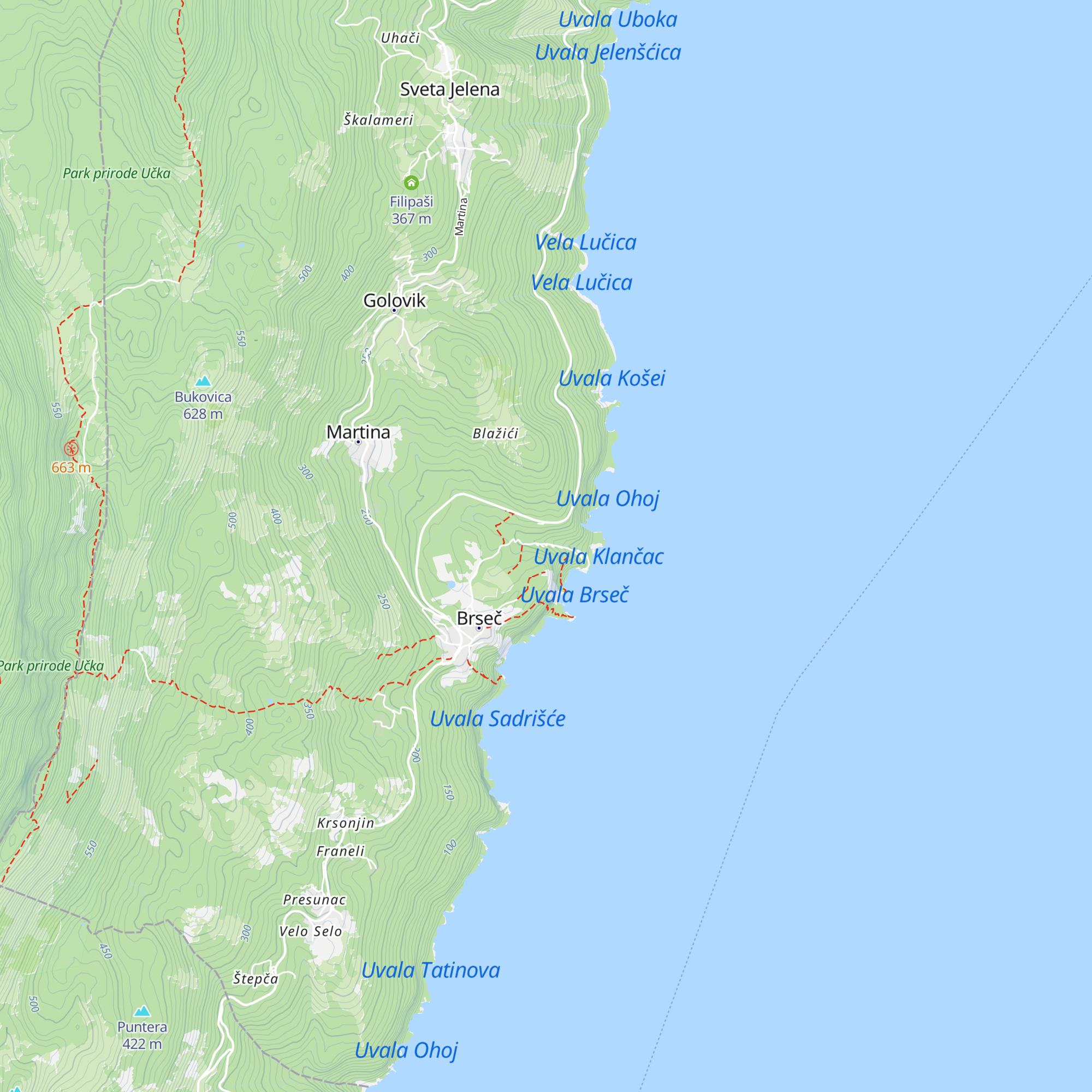 Villa Majda map