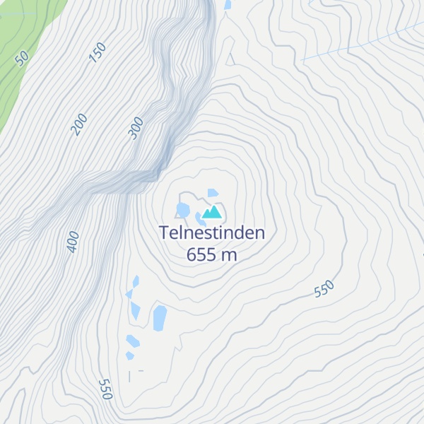 Map of Telnestinden