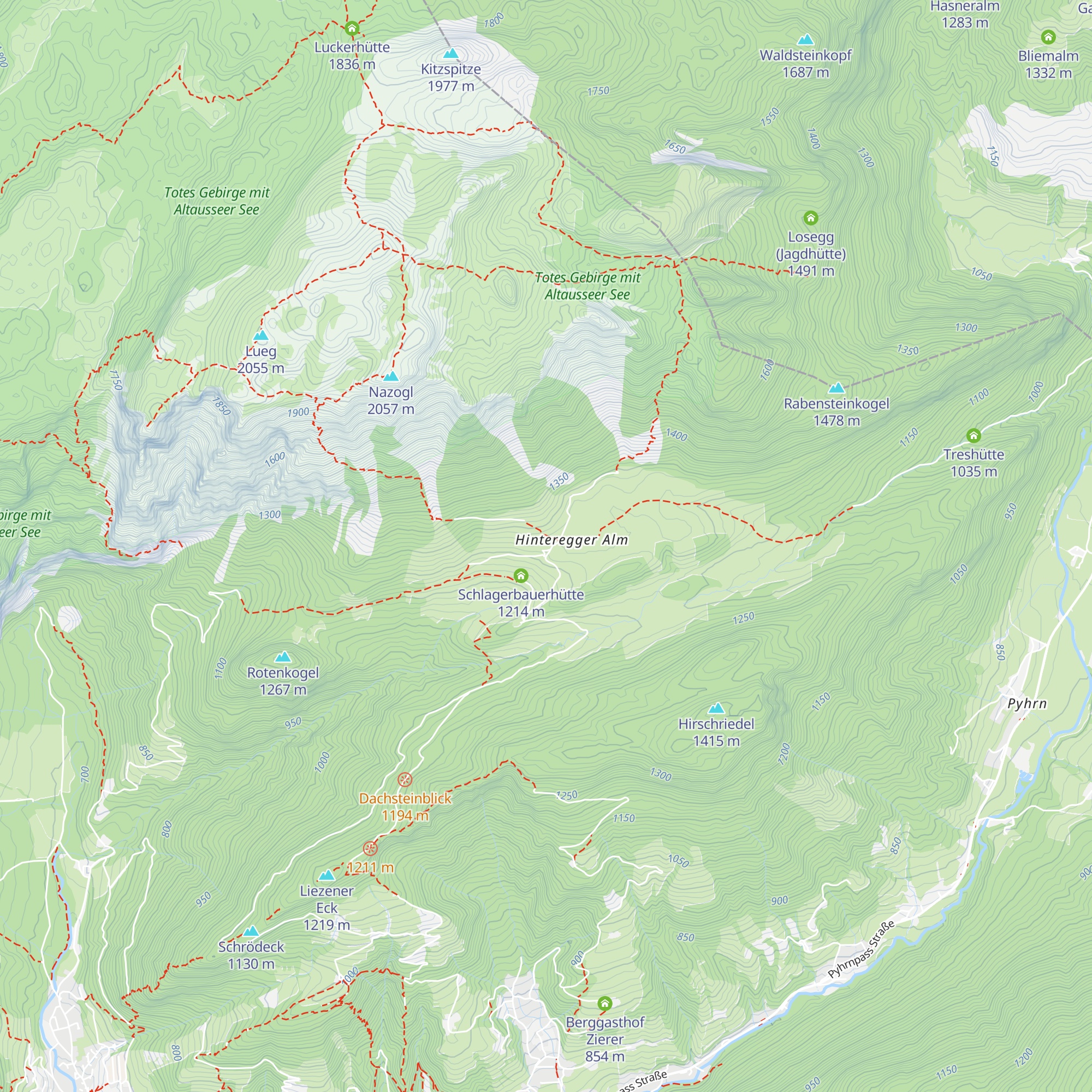 Kink Hütte map