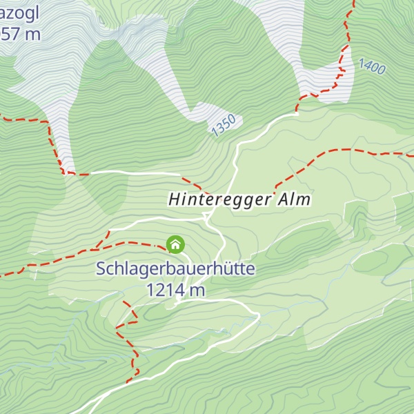 Map of Kink Hütte