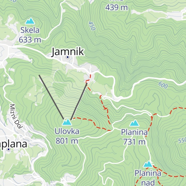Map of Lovski dom LD Vrhnika