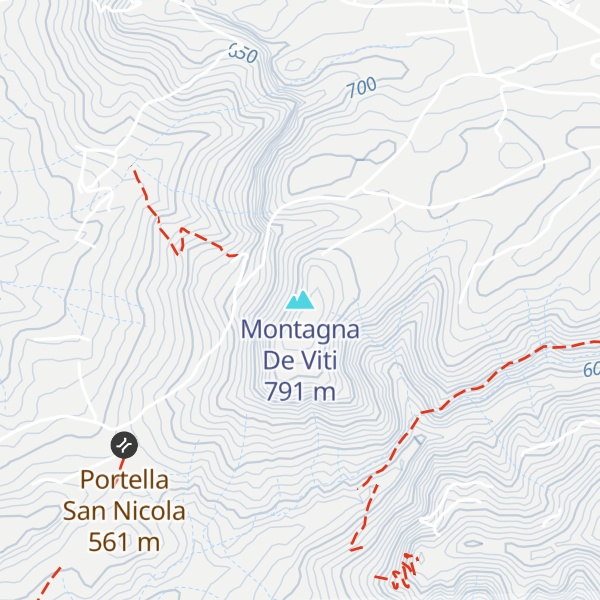 Map of Montagna De Viti