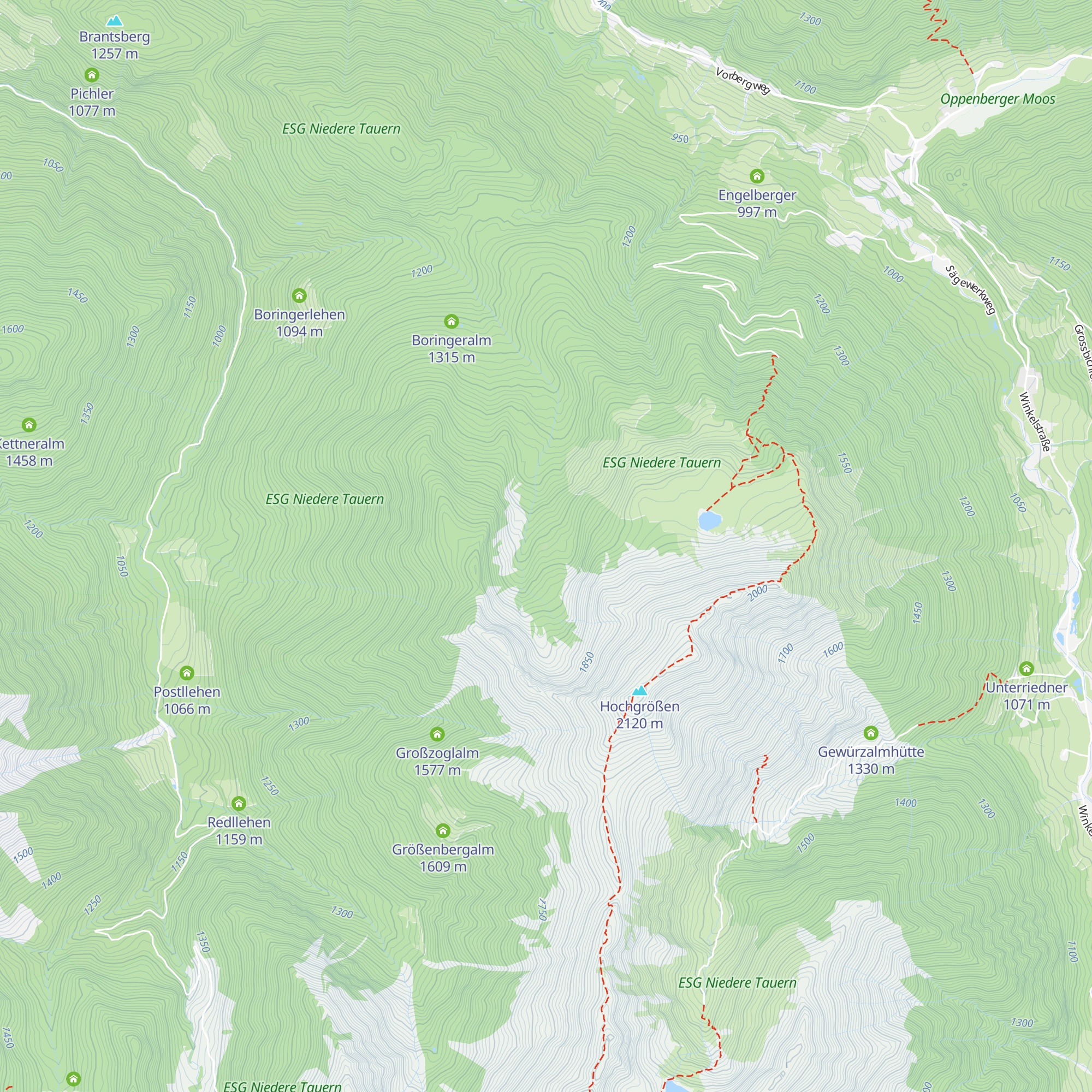 Steinkaralm map