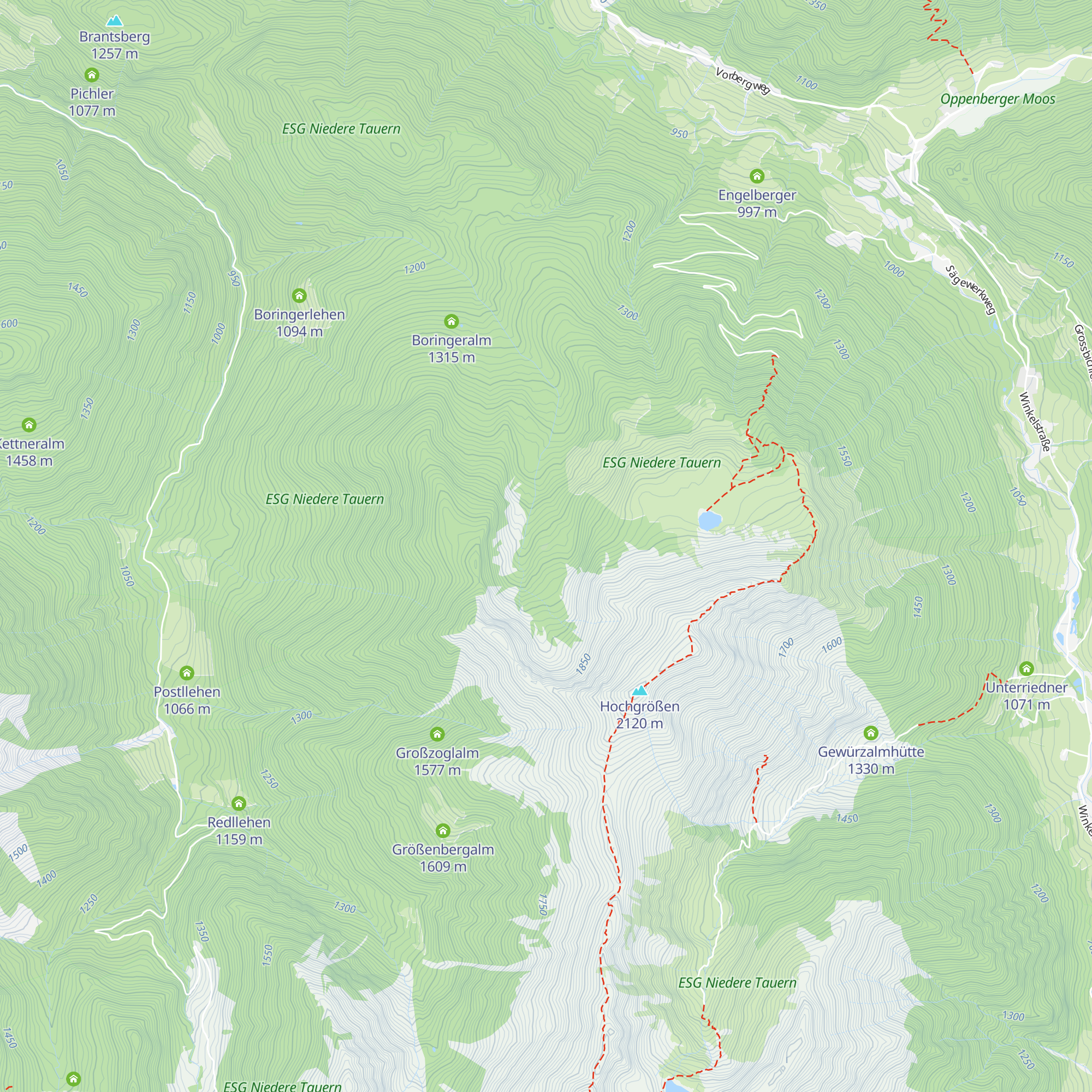 Steinkaralm map