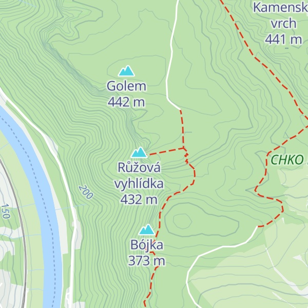 Map of Školník
