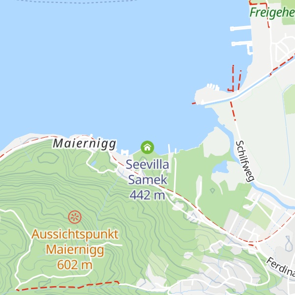 Map of Seevilla Samek