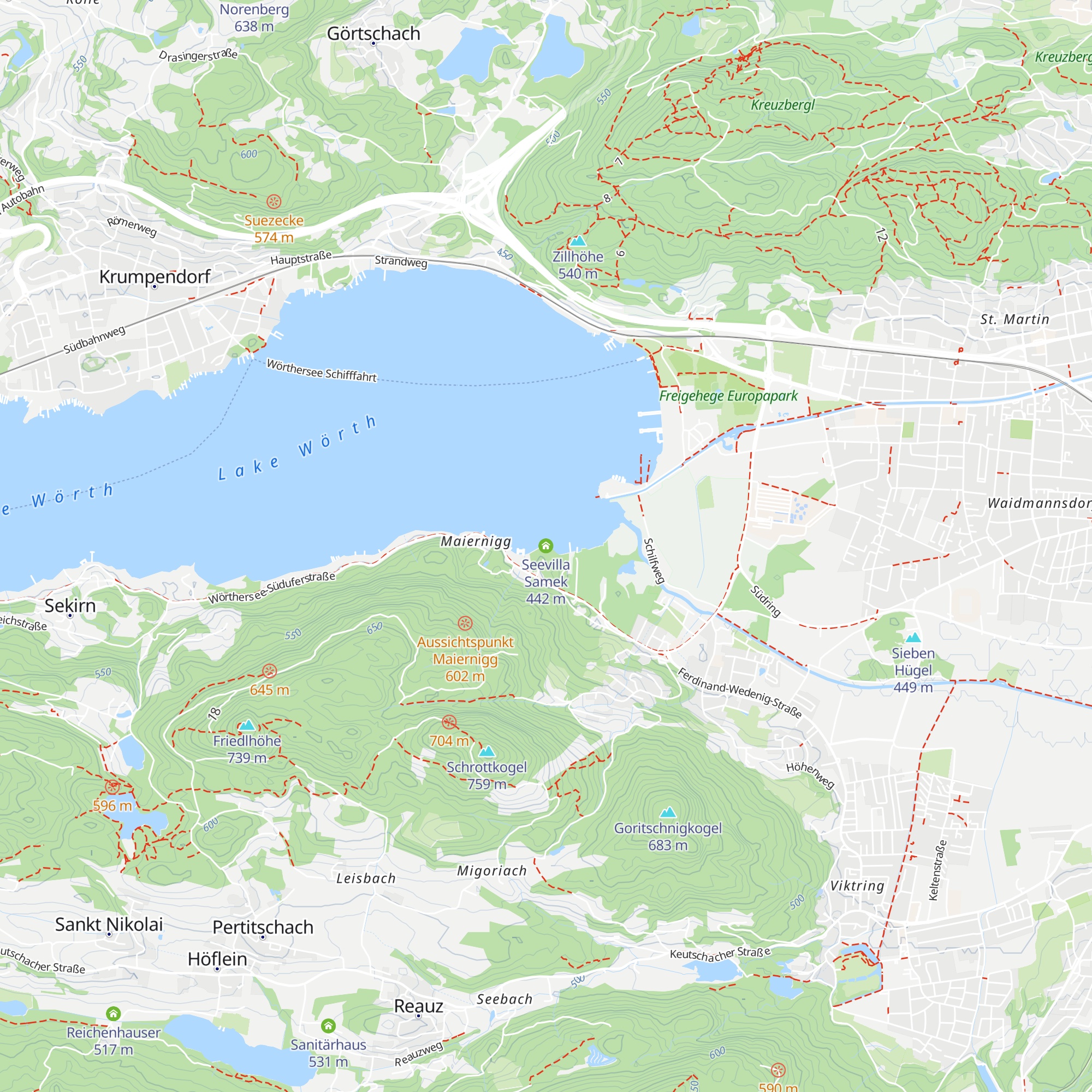 Seevilla Samek map