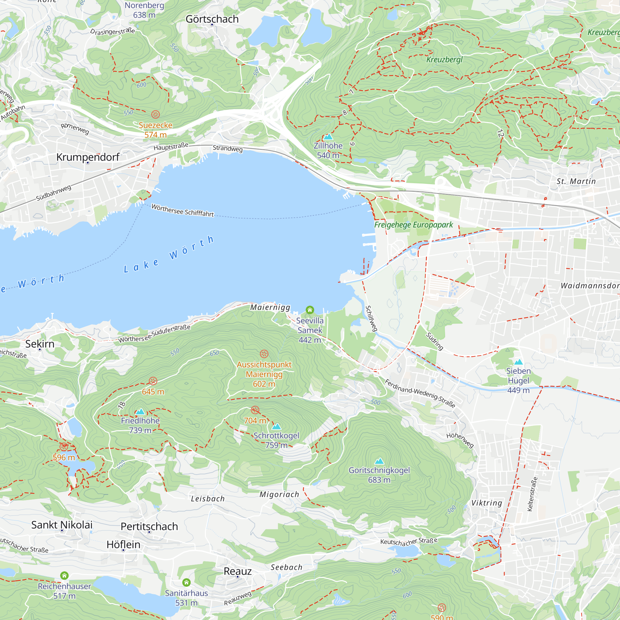 Seevilla Samek map