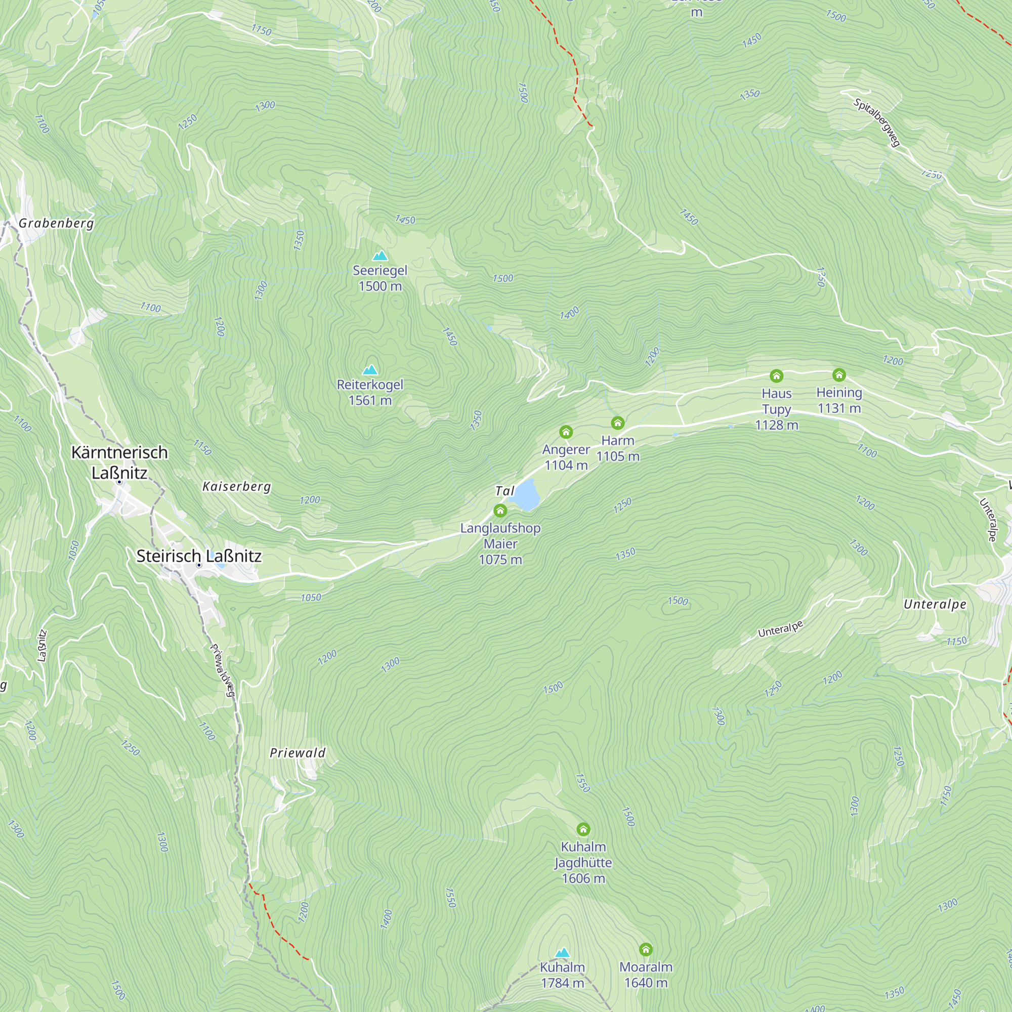 Setz di' nieder Stüberl am Weirerteich map