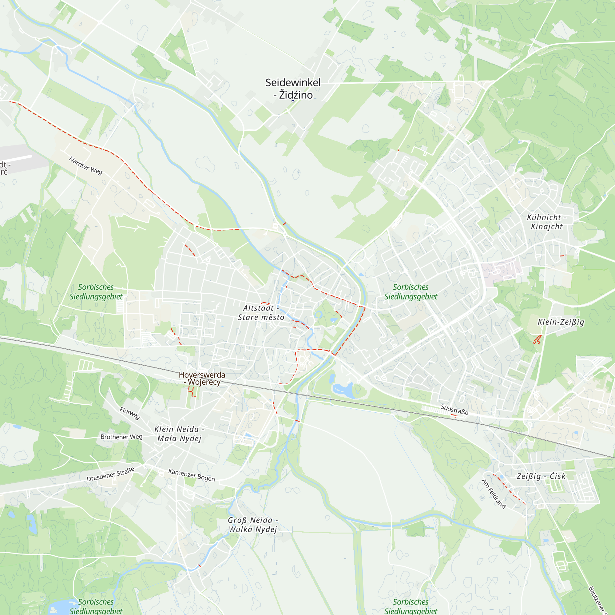 Touristinformation "Lausitzer Seenland" map