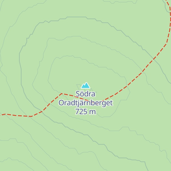 Map of Södra Oradtjärnberget