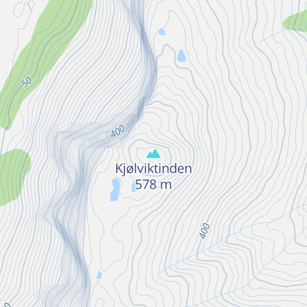 Map of Kjølviktinden