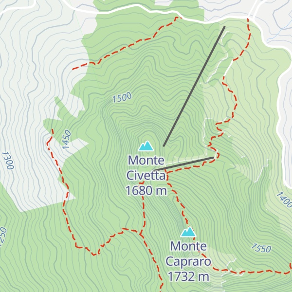 Map of Monte Civetta