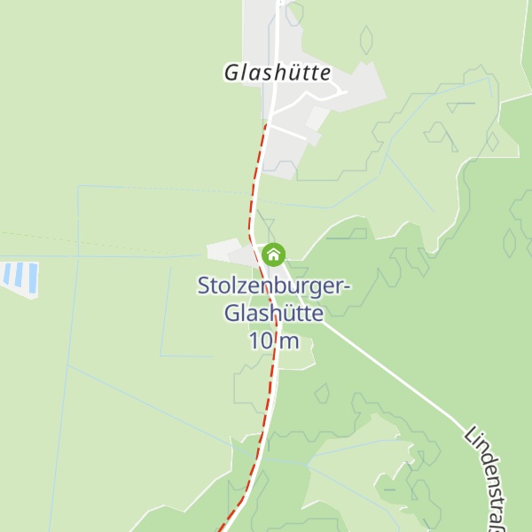 Map of Glashütte Försterei