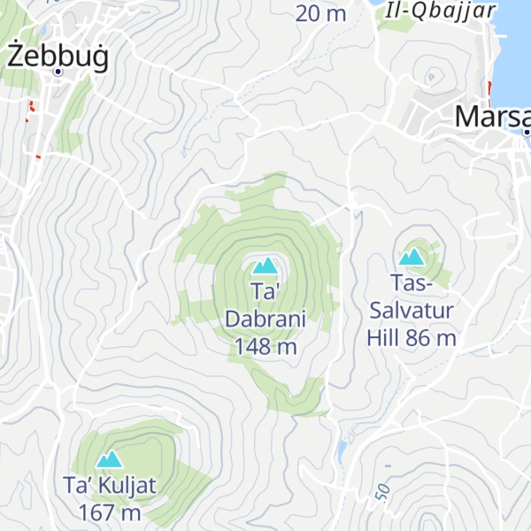 Map of Ta' Dabrani