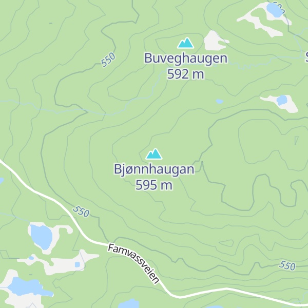 Map of Bjønnhaugan