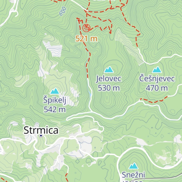 Map of Koča v Starem malnu