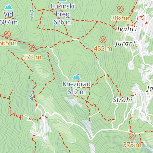 Map of Knezgrad