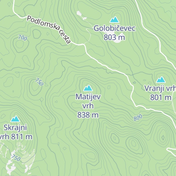 Map of Matijev vrh