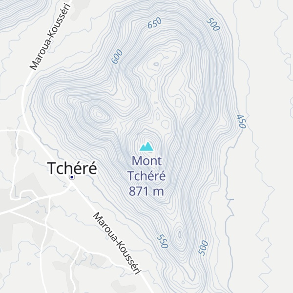 Map of Mont Tchéré